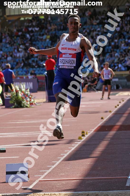 Mens long jump, 2019 Muller British Championships, Alexander Stadium, Birmingham. Photo: David T. Hewitson/Sports for All Pics